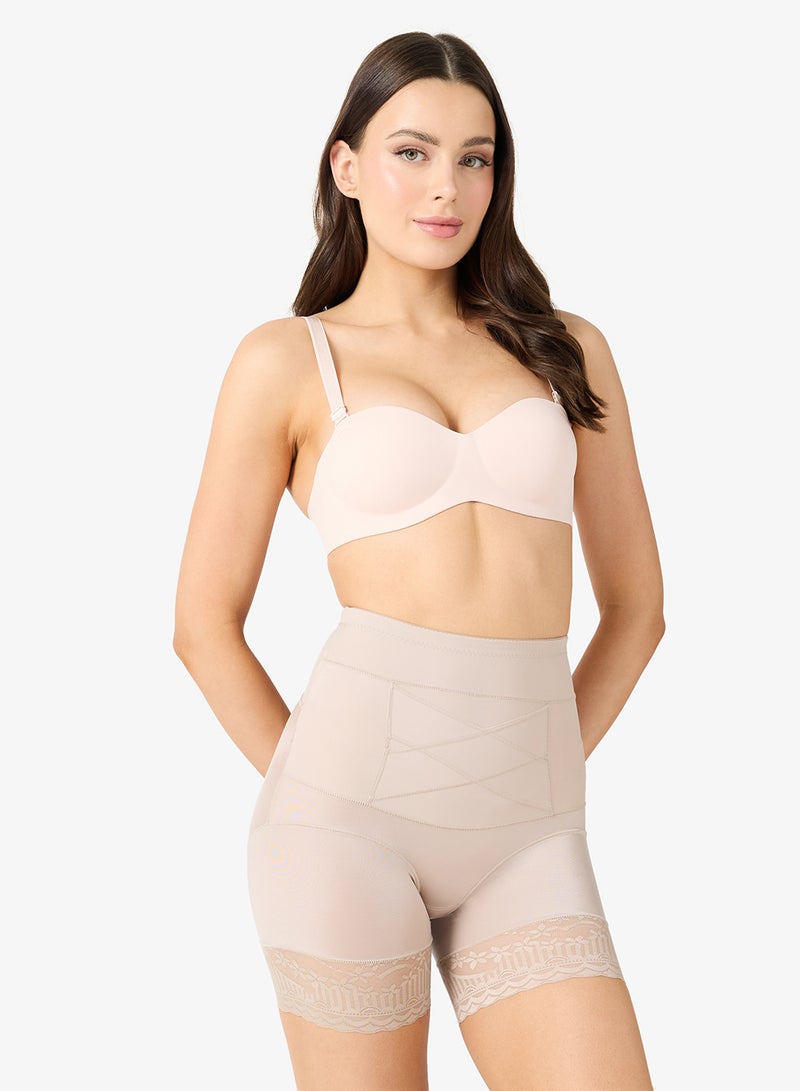 Ginger 2PC High Waist Tummy Control Shapewear with Lace Trim - Image 2